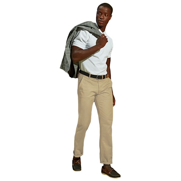 Asquith & Fox Herr Classic Casual Chinos/Byxor LT Naturlig Natural LT