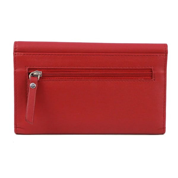 Eastern Counties Leather Connie Snake Print Läderplånbok En Storlek Röd/Svart Red/Black One Size