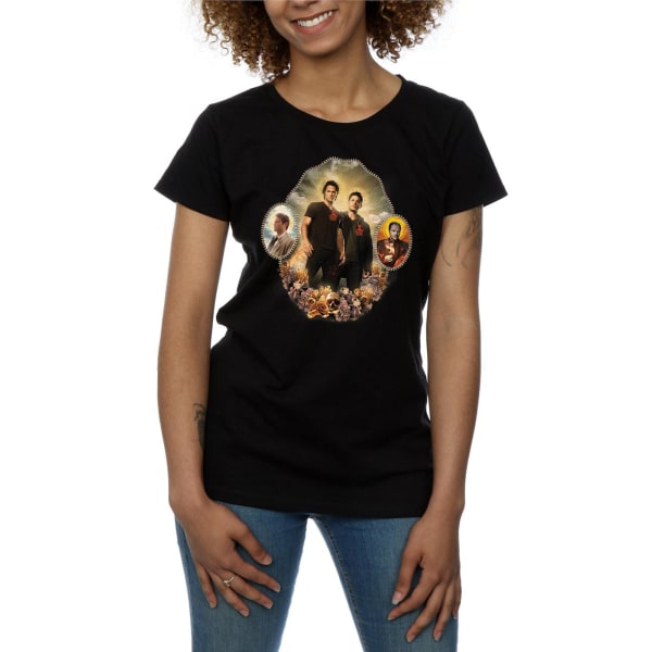 Supernatural Holy Shrine Bomull T-shirt för kvinnor/damer M Svart Black M