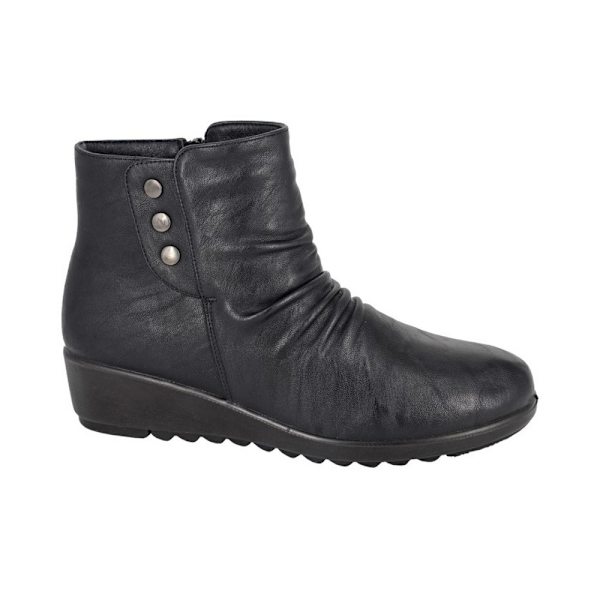 Boulevard Dam/Dam Zip Ankle Boots 7 UK Svart Black 7 UK