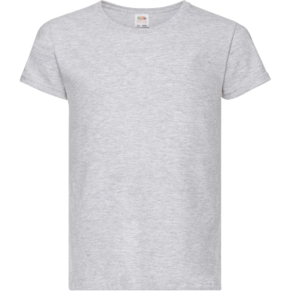 Fruit Of The Loom Flickor Barn Valueweight Kortärmad T-shirt Heather Grey 7-8