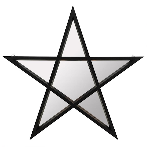 Something Different Pentagram Väggspegel One Size Svart Black One Size