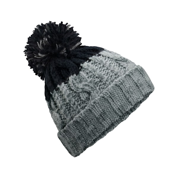 Beechfield Apres Beanie, One Size, Ljusgrå/Svart Light Grey/Black One Size