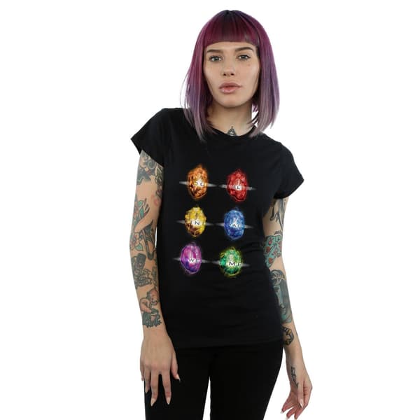 Marvel Dam/Kvinnor Avengers Infinity War Infinity Stones Bomull Black S