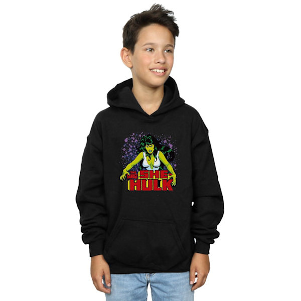 Marvel Boys The Savage She-Hulk Hoodie 7-8 år Svart Black 7-8 Years