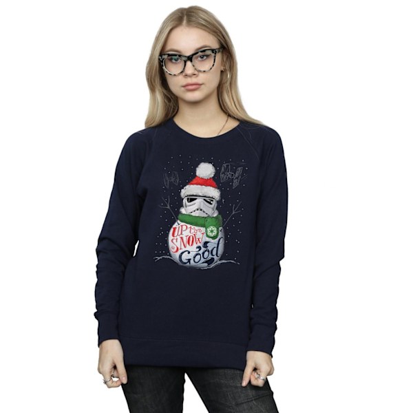 Star Wars Dam/Damer Stormtrooper Up To Snow Good Sweatshirt Navy Blue M