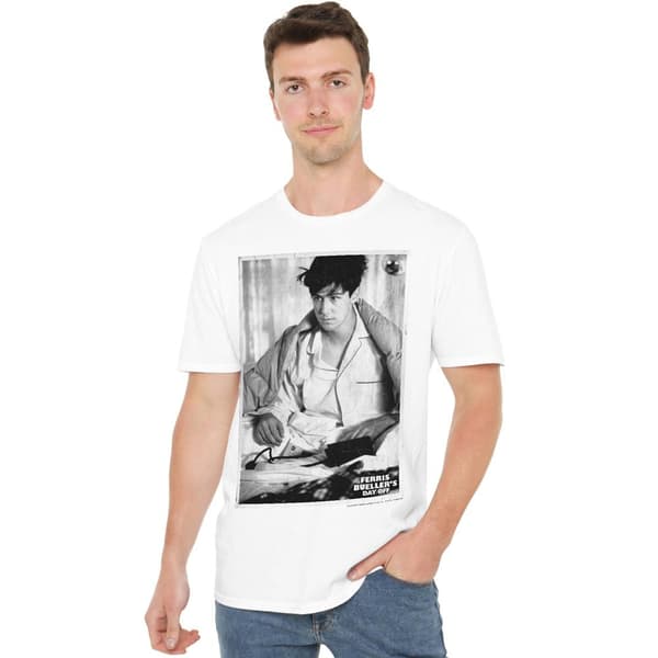 Ferris Bueller's Day Off Herr Cameron T-Shirt S Vit White S