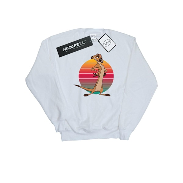 Disney Dam/Kvinnor Lejonkungen Timon Solnedgång Sweatshirt L Vit White L