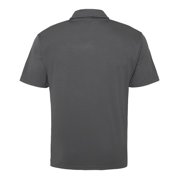 AWDis Just Cool Herr Poloshirt i enfärgad sportmodell M Charcoal Charcoal M