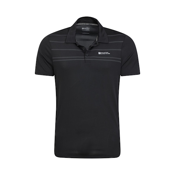 Mountain Warehouse Herr Away IsoCool Poloshirt XXS Svart Black XXS