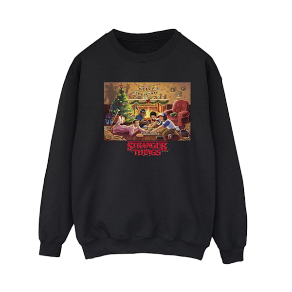 Netflix Dam/Kvinnor Stranger Things Julsamling Sweatshirt Black L