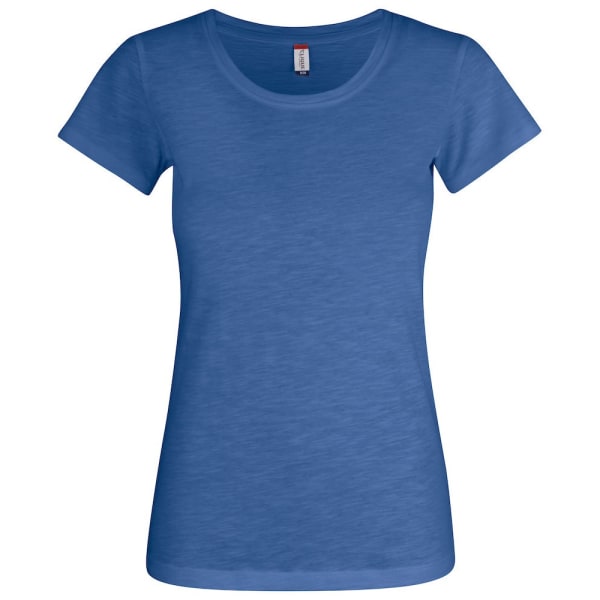 Clique Dam/Dam Slub T-Shirt XS Blue Melange Blue Melange XS