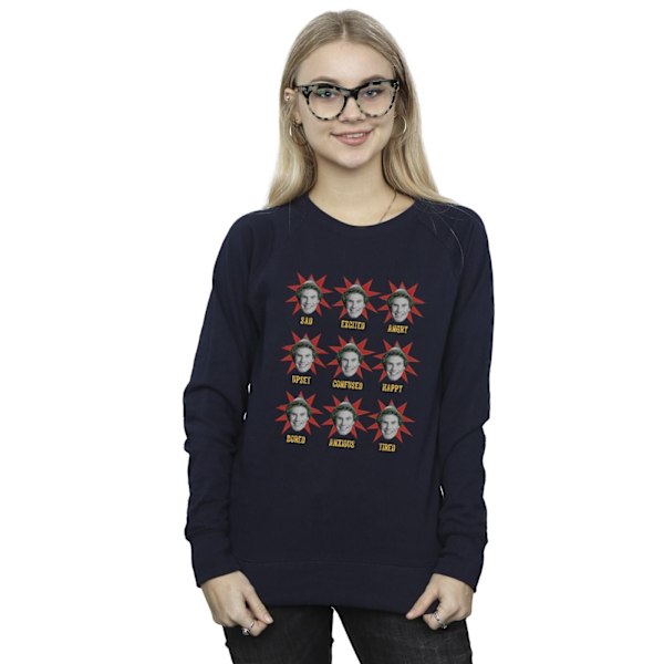 Elf Dam/Kvinnor Många Stämningar Av Buddy Sweatshirt L Marinblå Navy Blue L