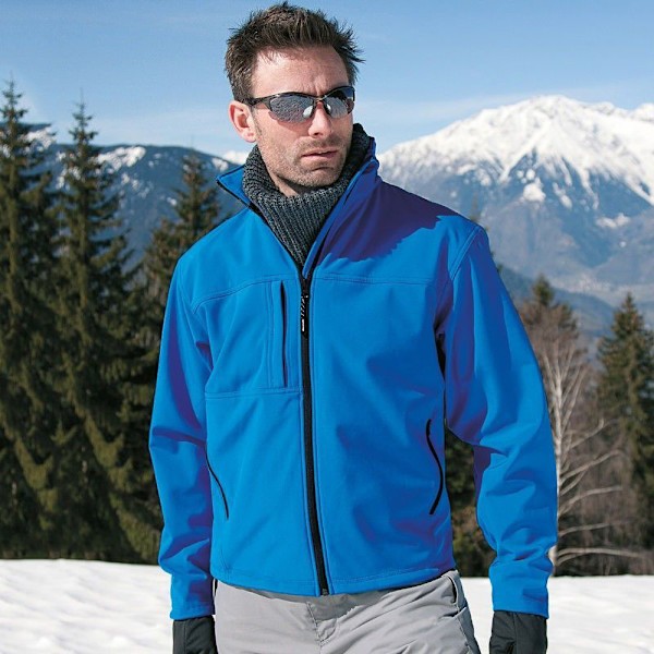 Result Herr Softshell Premium 3-lagers Prestandajacka (Vattenavvisande, Vindtät & Andningsbar) Azure Blue M