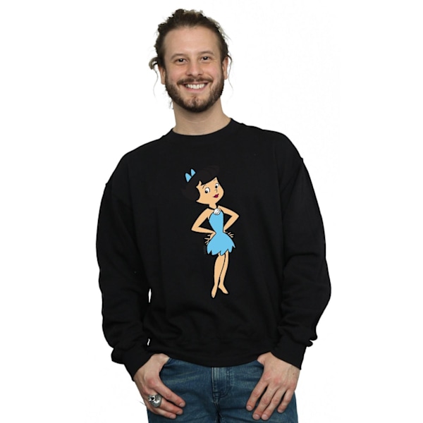 The Flintstones Herr Betty Rubble Klassisk Pose Sweatshirt 4XL B Black 4XL