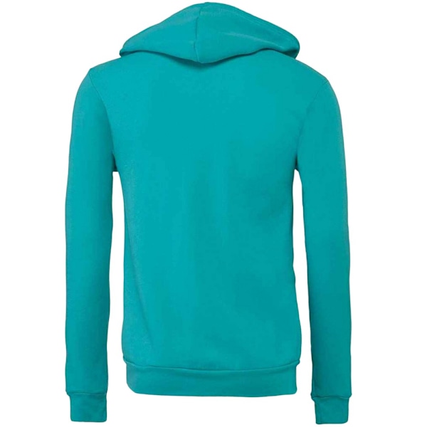 Bella + Canvas Vuxen Unisex Full Zip Hoodie S Teal Teal S