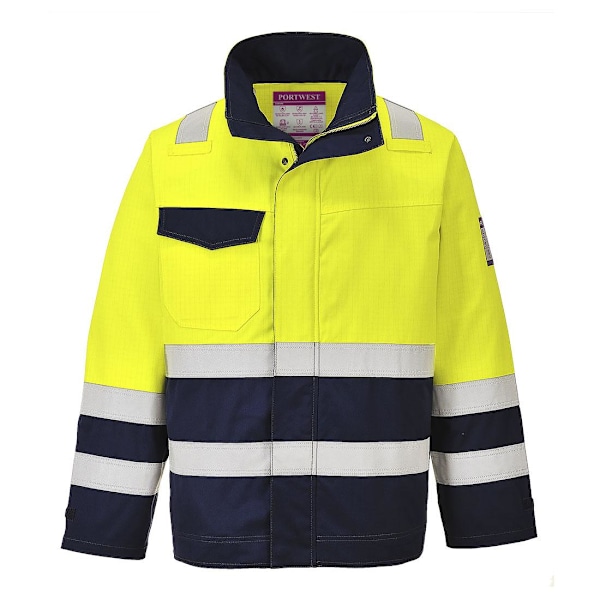Portwest Herr Modaflame Hi-Vis Jacka XXL Gul/Marinblå Yellow/Navy XXL