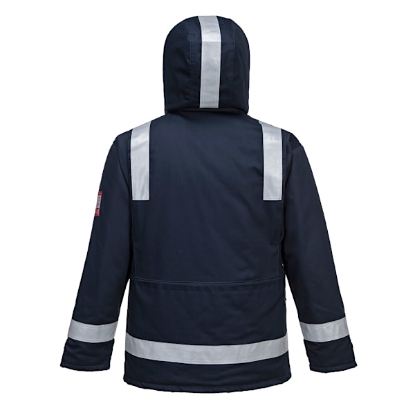 Portwest Herr Flamresistent Antistatisk Vinterfodrad Jacka Navy XL
