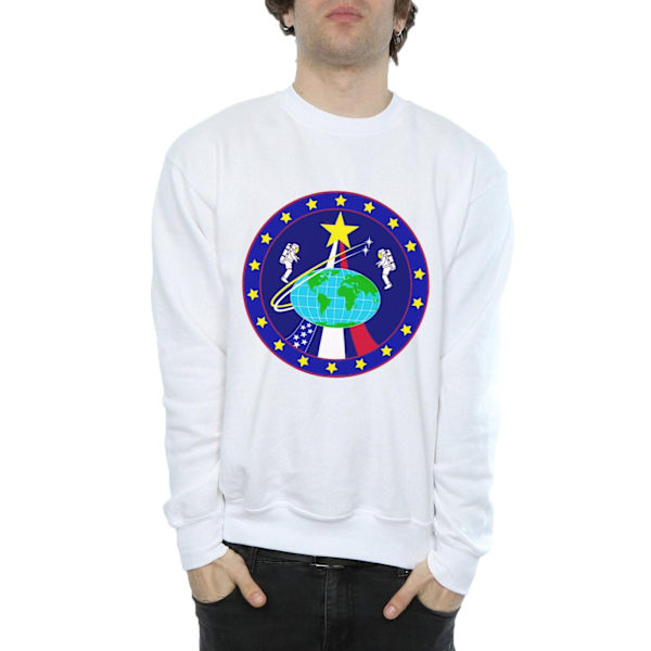 NASA Classic Globe Astronauts Sweatshirt M Vit White M