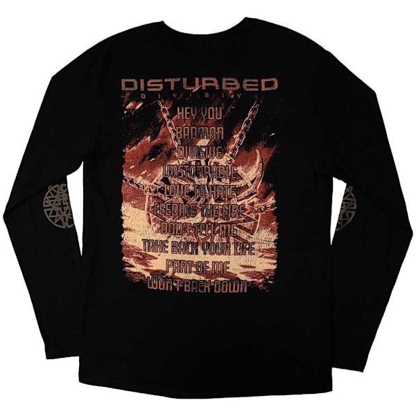 Disturbed Unisex Adult European Tour ´23 Divisive Långärmad Black M