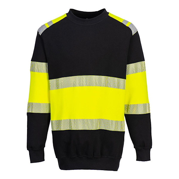 Portwest Unisex Vuxen PW3 FR Stickad Modaflame Varseltröja Yellow/Black M