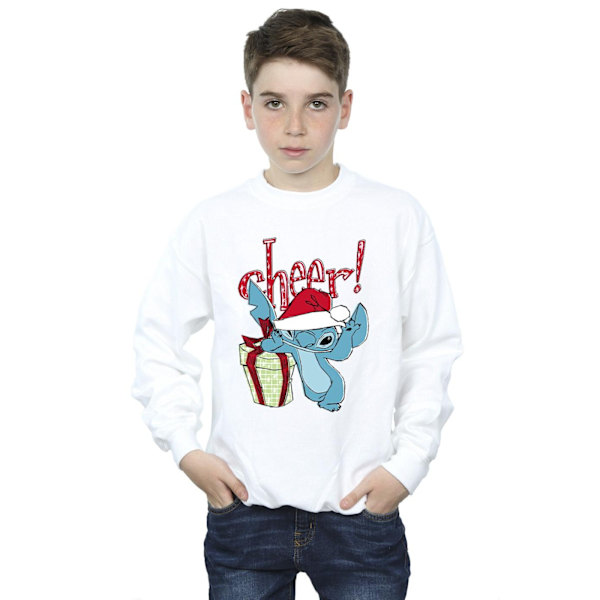 Disney Boys Lilo And Stitch Cheer Sweatshirt 3-4 År Vit White 3-4 Years