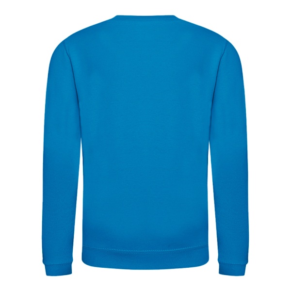 AWDis Just Hoods Barn/Barn Ungdom Enfärgad Sweatshirt med Rund Hals 1-2 Sapphire Blue 1-2 Years