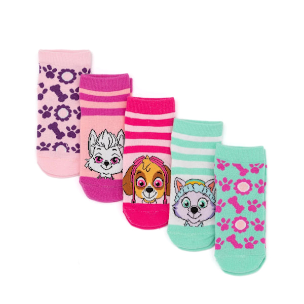 Paw Patrol Flickor Strumpor (5-pack) 6 UK Barn Rosa/Vit/Grön Pink/White/Green 6 UK Child