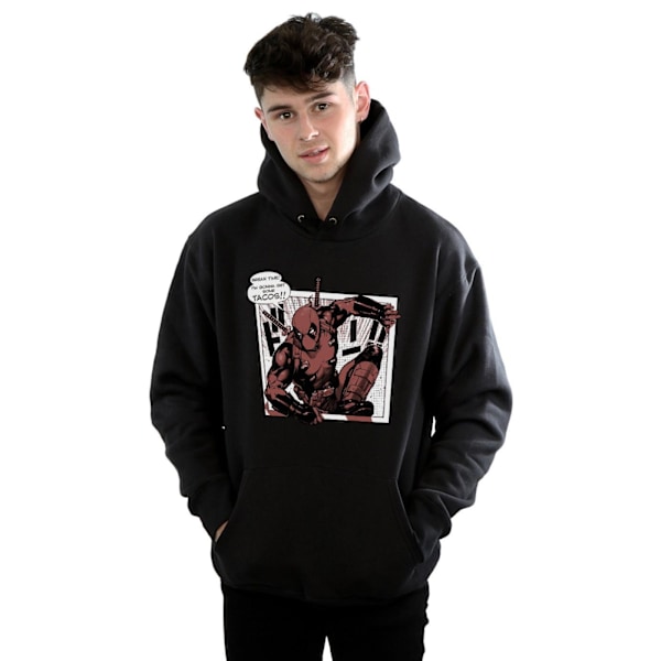 Marvel Herr Deadpool Breaktime Tacos Hoodie S Svart Black S