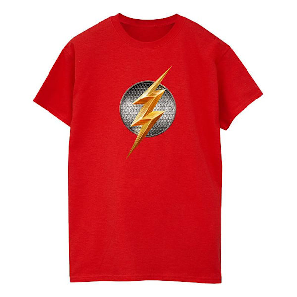 Flash Dam/Damer Logo Bomull Boyfriend T-Shirt XXL Röd Red XXL