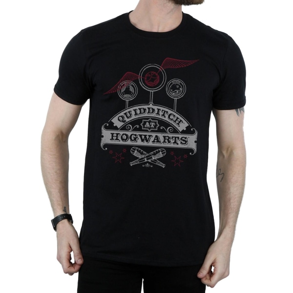 Harry Potter Quidditch på Hogwarts T-shirt L Svart Black L