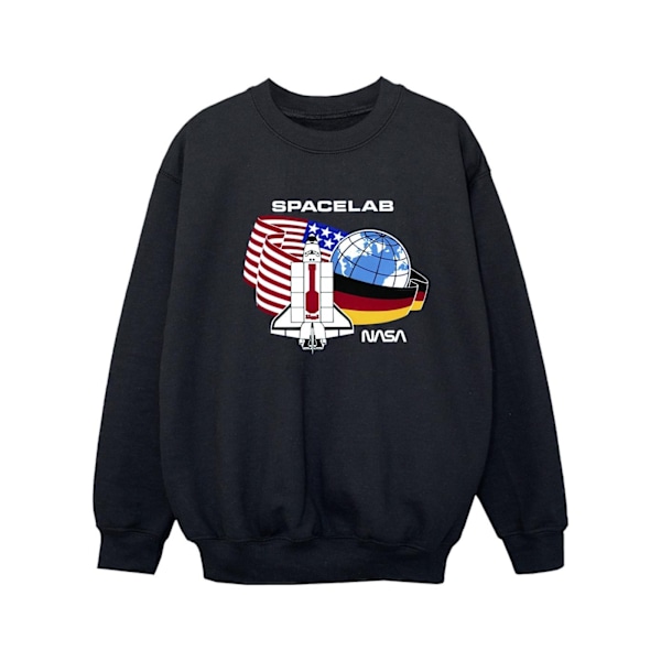 NASA Girls Space Lab Sweatshirt 3-4 år Svart Black 3-4 Years