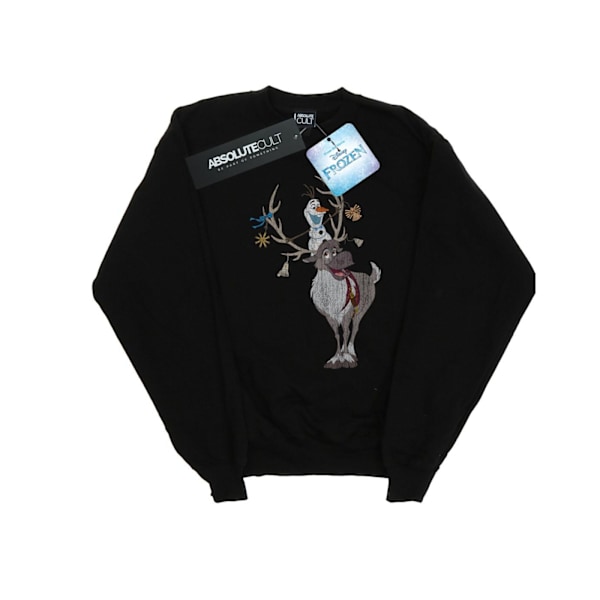 Disney Flickor Frost Sven Och Olof Julgransprydnader Sweatshirt Black 7-8 Years