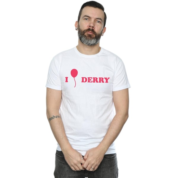 It Chapter 2 Herr Derry Ballong T-shirt 5XL Vit White 5XL