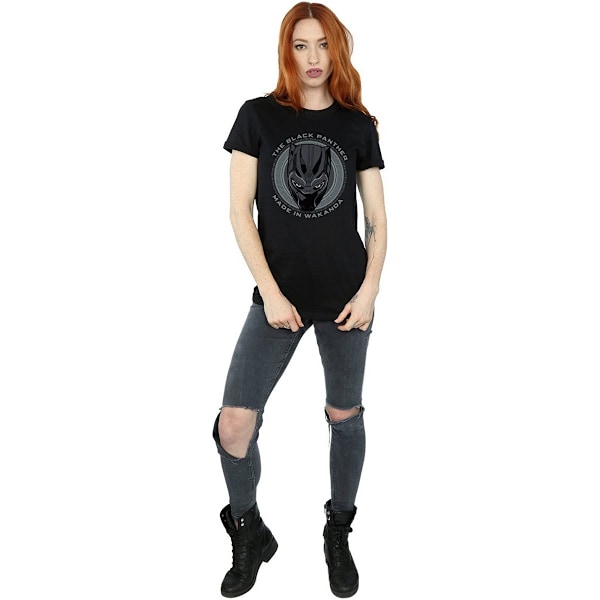 Black Panther Dam/Damer Tillverkad I Wakanda Bomull Boyfriend T-Shirt Black M