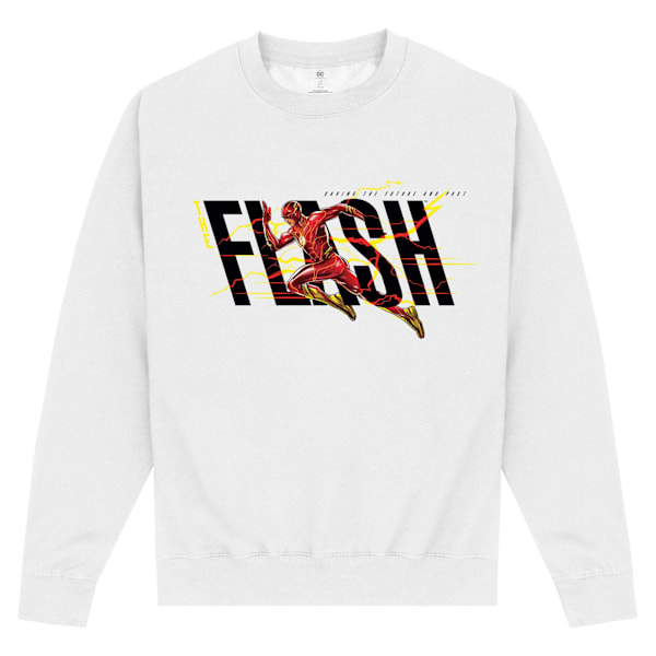 The Flash Unisex Vuxen Action Pose Sweatshirt M Vit White M