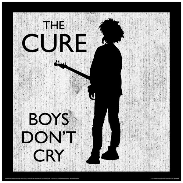 The Cure Boys Don´t Cry Print 30,5cm x 30,5cm Svart/Grå Black/Grey 30.5cm x 30.5cm