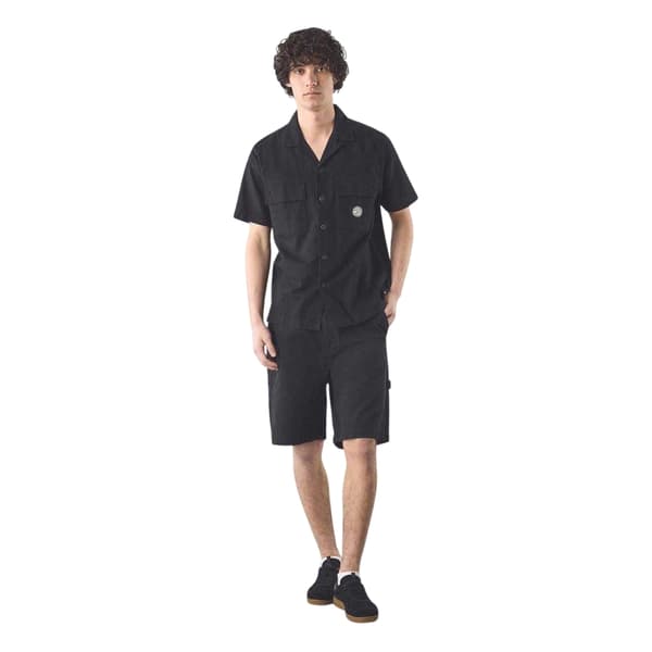 Pretty Green Herr Regular Kortärmad Skjorta M Svart Black M