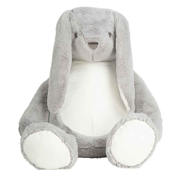 Mumbles Zippie Bunny Plyschleksak En Storlek Grå/Vit Grey/White One Size
