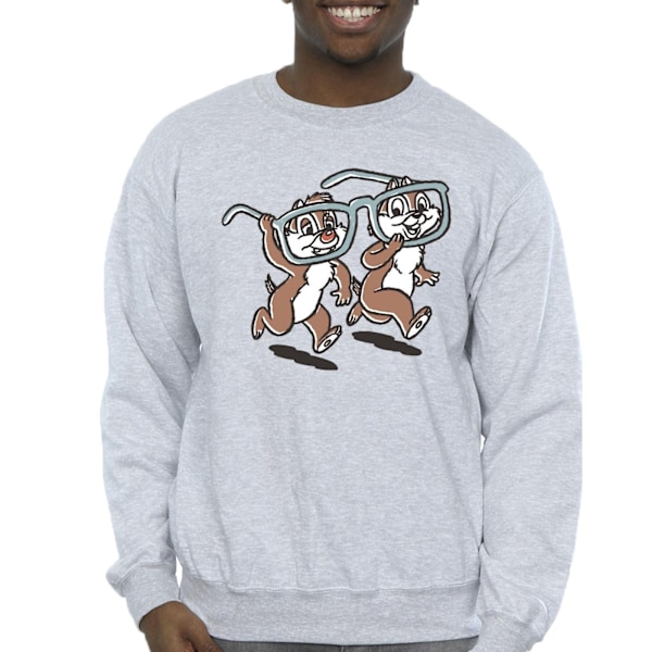 Disney Herr Chip ´n Dale Glasögon Sweatshirt M Sports Grey Sports Grey M