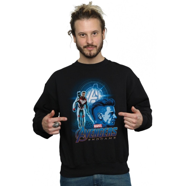 Marvel Mens Avengers Endgame Hawkeye Team Suit Sweatshirt XL Bl Black XL