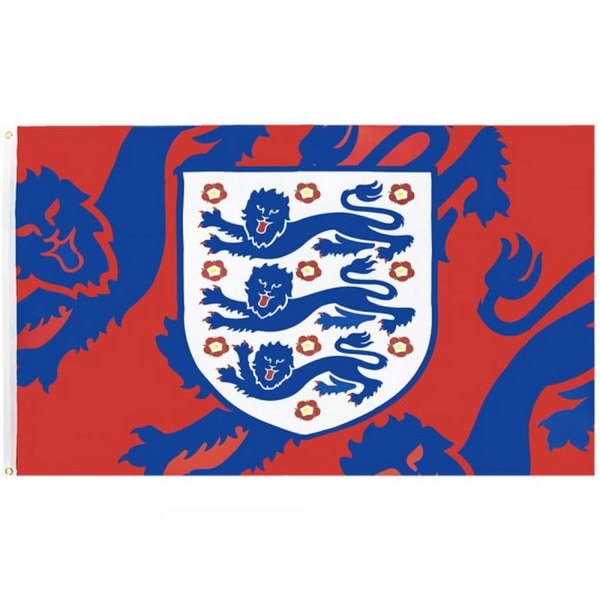 England FA Crest Flagga One Size Röd/Royal Blå/Vit Red/Royal Blue/White One Size
