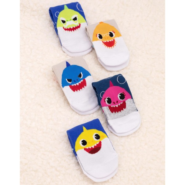 Baby Shark Barnstrumpor för Barn (5-pack) 9 UK Barn-12 UK Barn Multicoloured 9 UK Child-12 UK Child