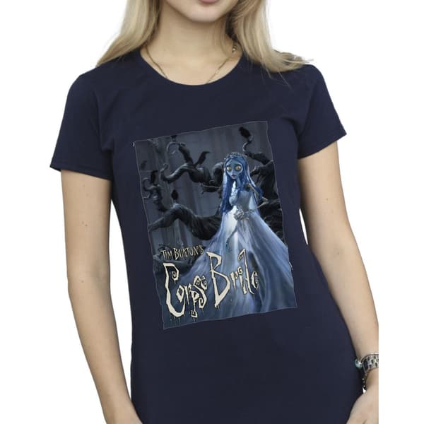 Corpse Bride Dam/Dam Bröllopsklänning Affisch Bomulls T-shirt X Navy Blue XXL