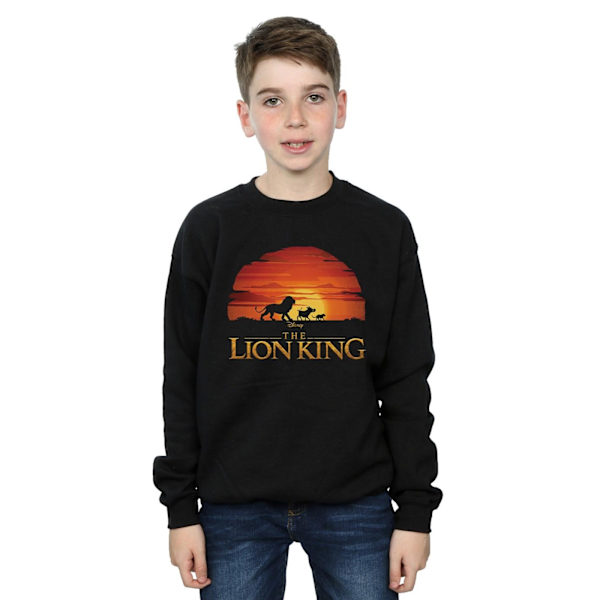 Disney Boys The Lion King Movie Sunset Logo Sweatshirt 9-11 Yea Black 9-11 Years
