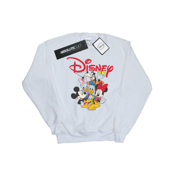 Disney Girls Mickey Mouse Crew Sweatshirt 9-11 år Vit White 9-11 Years