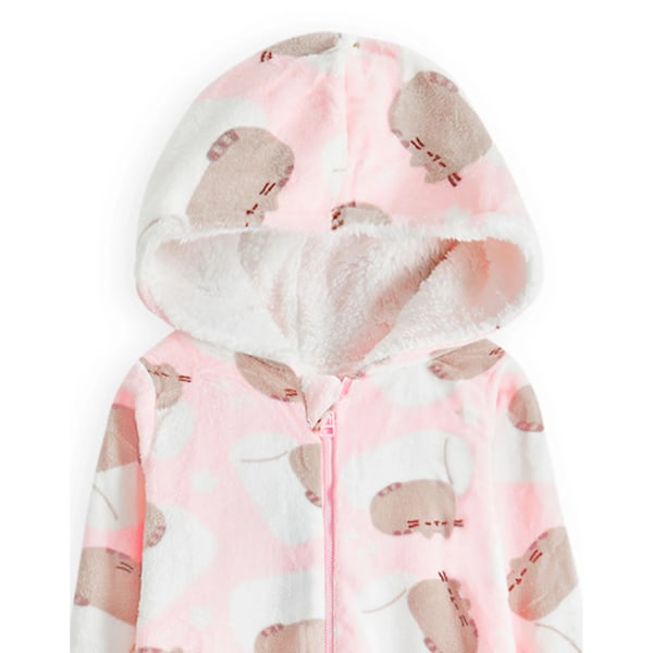 Pusheen flickor pyjamas med tryck överallt 11-12 år ljusrosa/vit Light Pink/White 11-12 Years