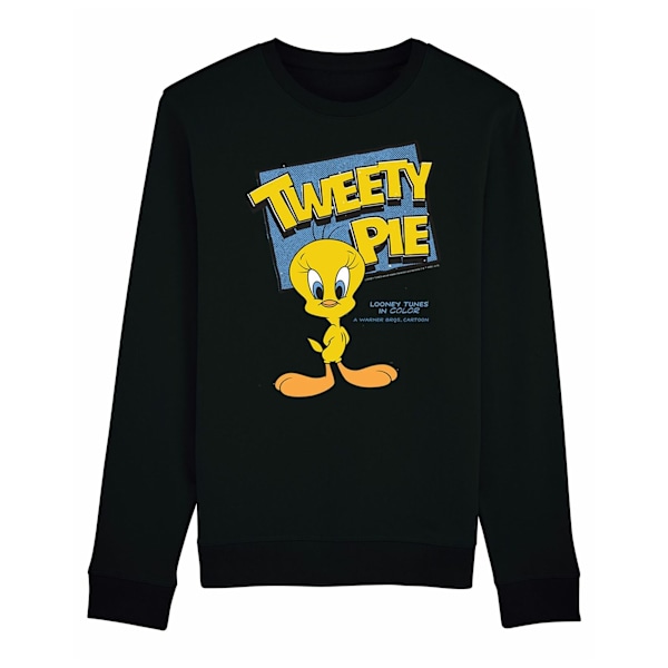Looney Tunes Klassisk Tweety Bomullströja L Svart Black L