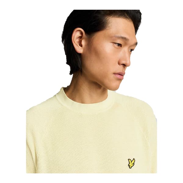 Lyle & Scott Herrstickad Regular T-shirt M Beige Beige M