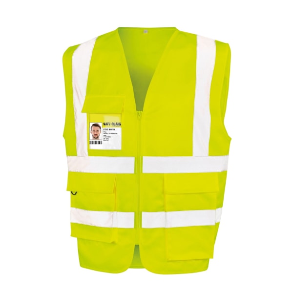 SAFE-GUARD by Result Unisex Säkerhetsväst M Fluorescerande Gul Fluorescent Yellow M